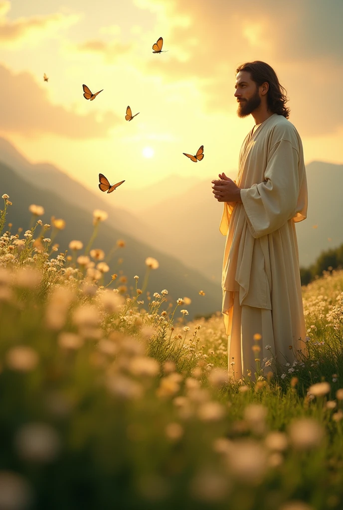 Create an image for my new Christian page that talks about Jesus