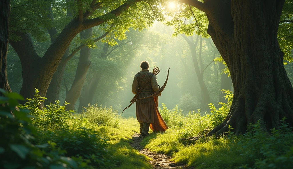 One day, a wise and good-hearted king came to this forest for hunting