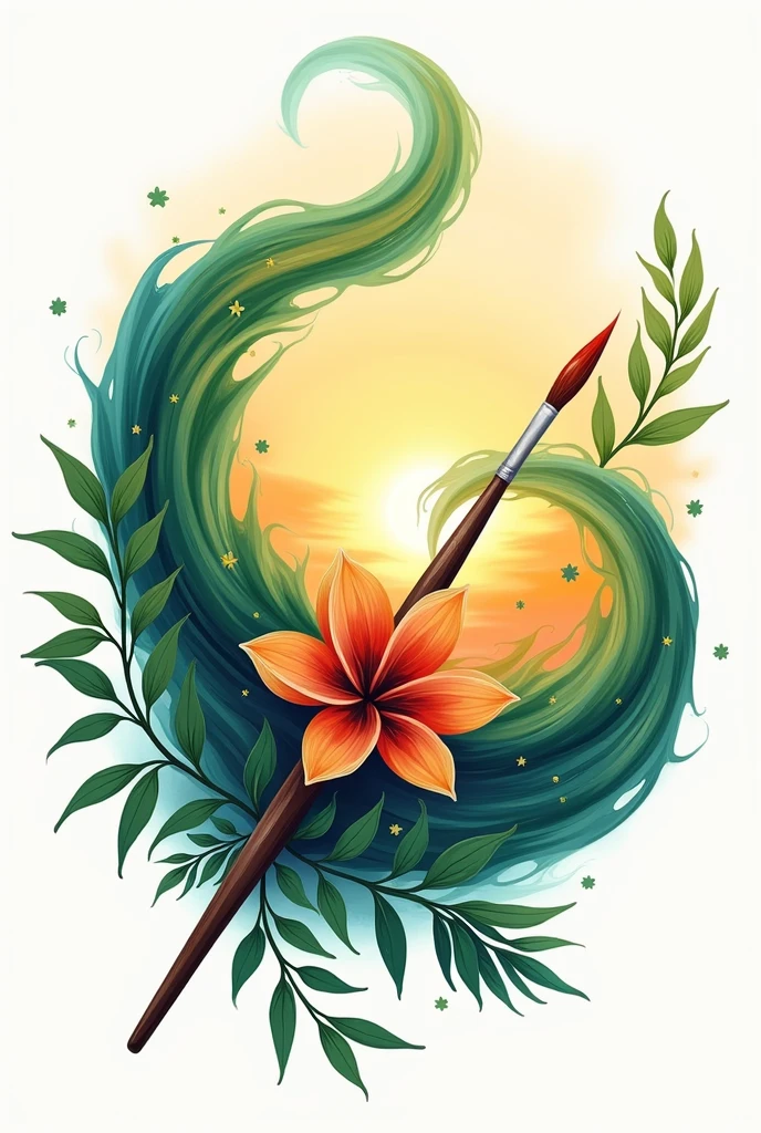Logo advertising Art of Nature oil colors