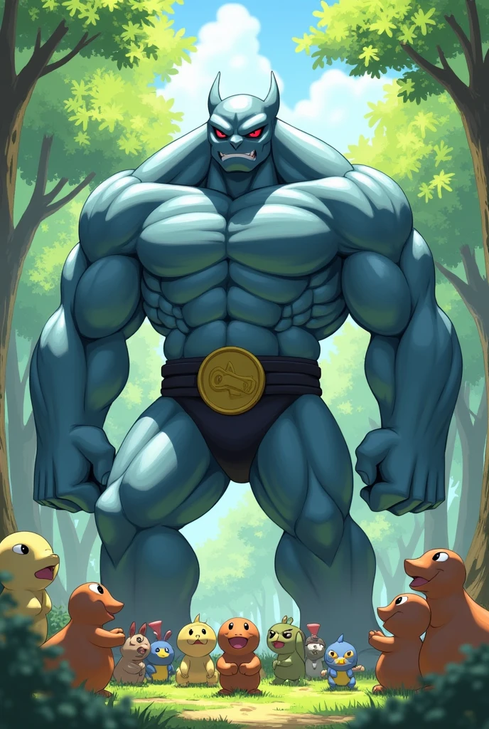 Huge Muscular Pokemon Machoke 
