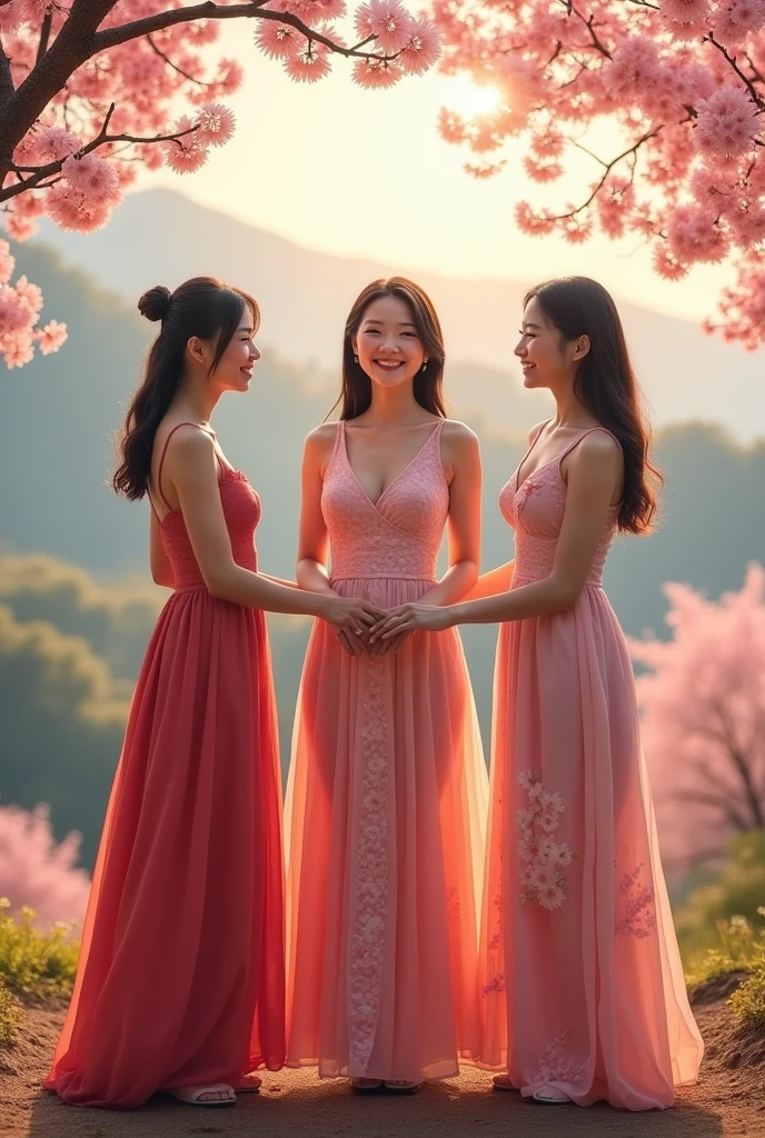 Create a detailed image of an average koreanese, japanese and taiwanese woman with a balanced and proportionate physique. Her shoulders are moderately broad, her bust is average in size, and her waist is slightly narrower, creating a subtle hourglass shape. The stomach area is flat or gently curved, leading to hips that are moderately wide, matching the bust. Her buttocks are rounded but not overly pronounced, and her thighs are proportionate to her overall build, reflecting a healthy and natural appearance. The body should appear well-toned but not overly muscular, with a focus on natural proportions and symmetry."