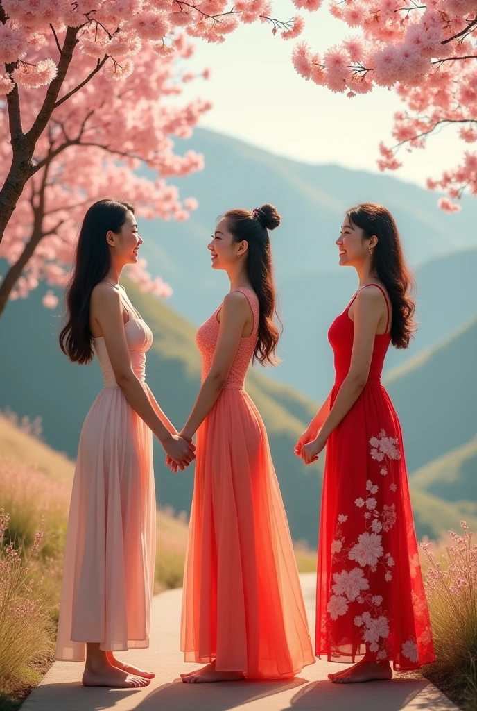 Create a detailed image of an average koreanese, japanese and taiwanese woman with a balanced and proportionate physique. Her shoulders are moderately broad, her bust is average in size, and her waist is slightly narrower, creating a subtle hourglass shape. The stomach area is flat or gently curved, leading to hips that are moderately wide, matching the bust. Her buttocks are rounded but not overly pronounced, and her thighs are proportionate to her overall build, reflecting a healthy and natural appearance. The body should appear well-toned but not overly muscular, with a focus on natural proportions and symmetry."