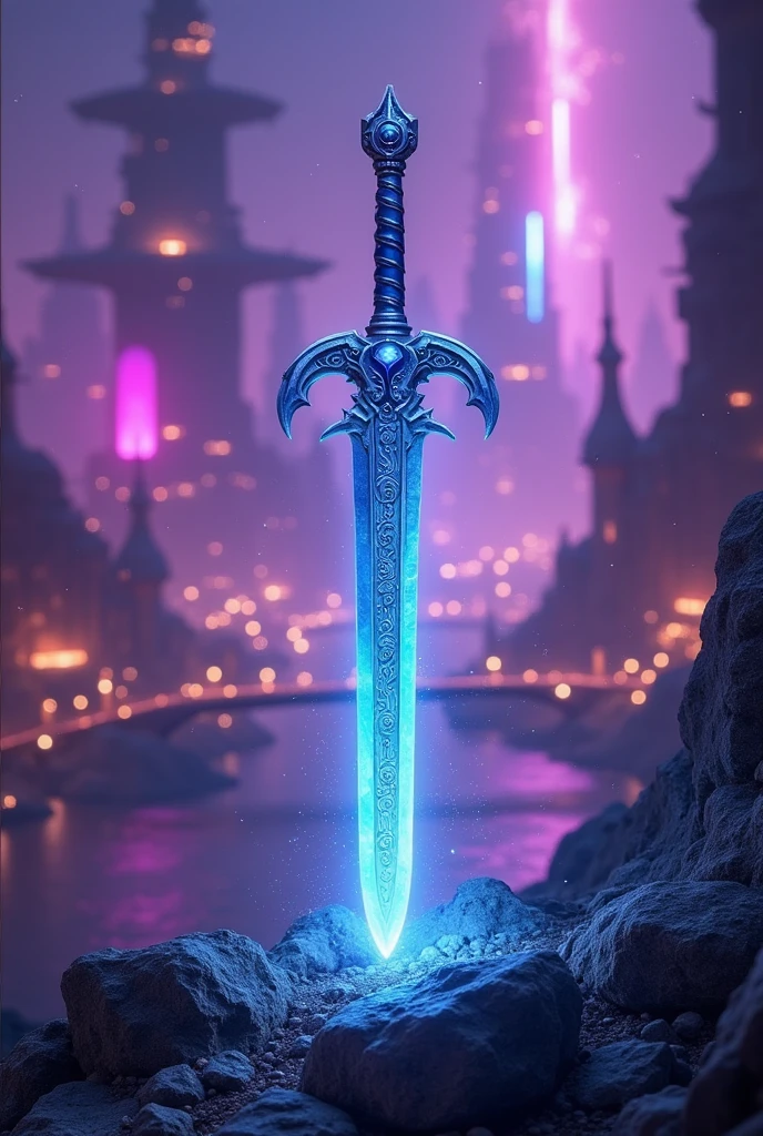 futuristic fantasy sword

