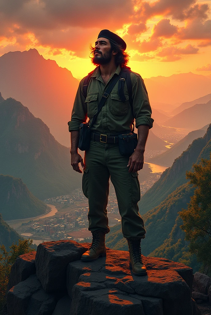 Che Guevara with the American continent