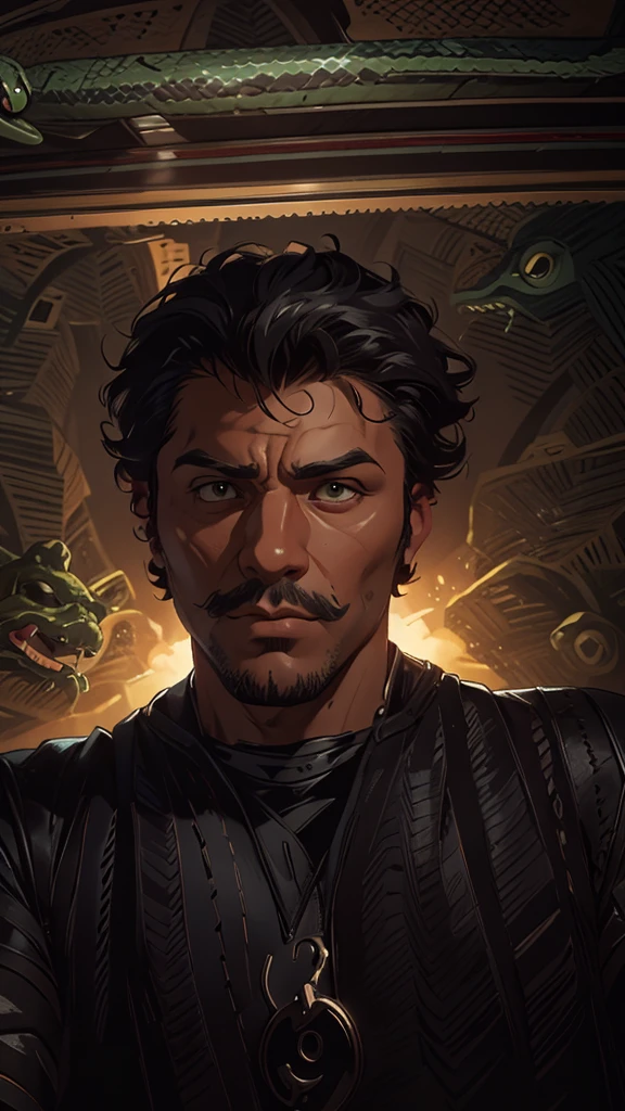 Transform this character into a snake!