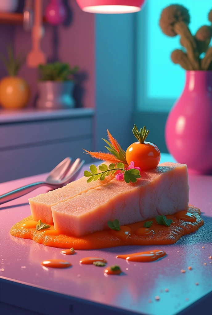 Make the chicken fillet as thin and the dish as unnatural as possible 