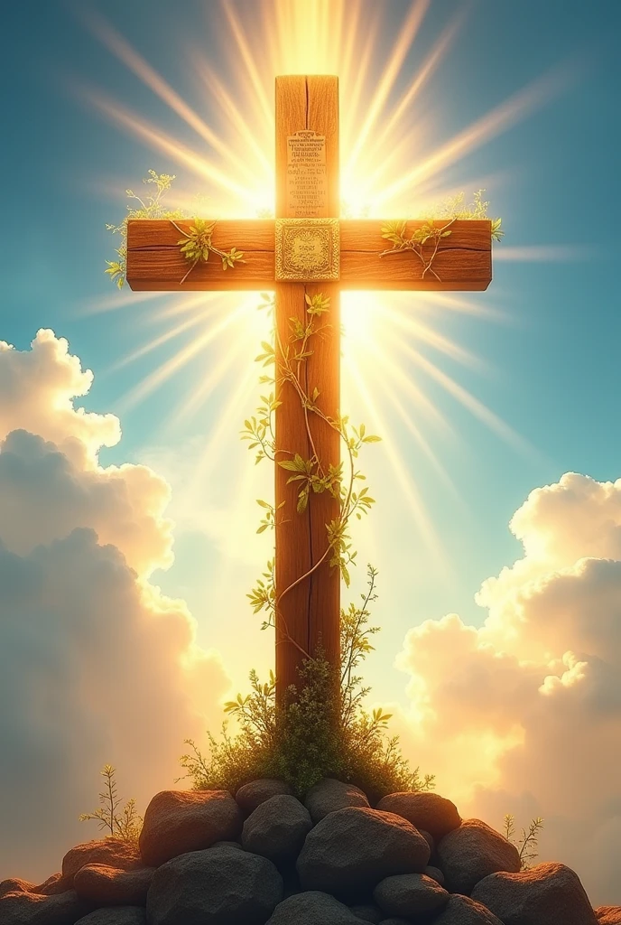 Make a cross in draw from for a YouTube channel what will talk about Christianity
