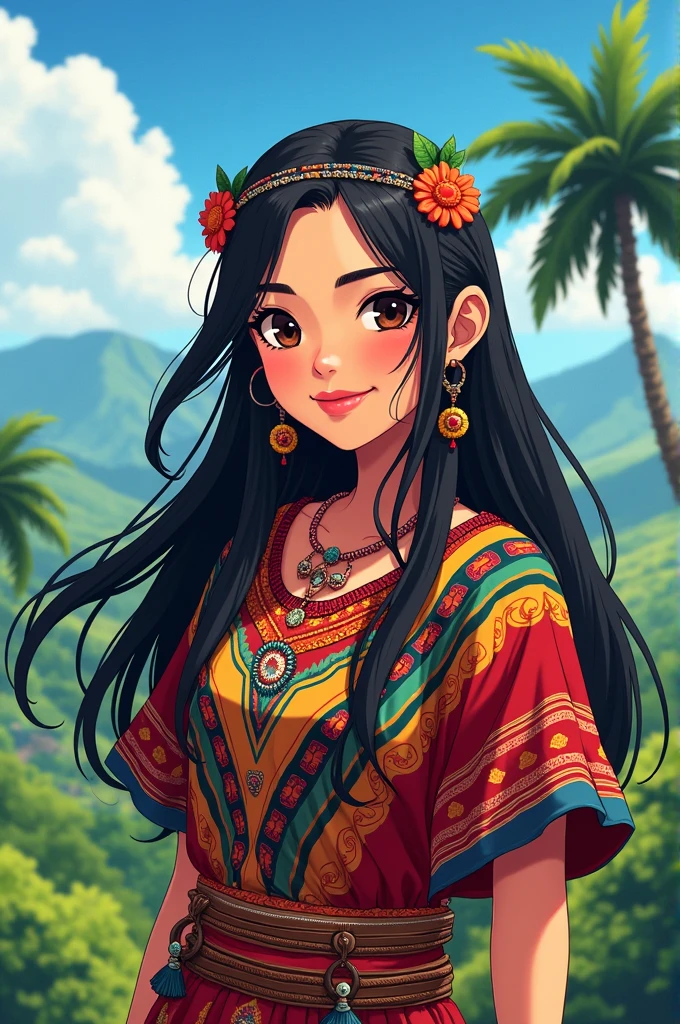 Lorena Juare from Guatemala in anime