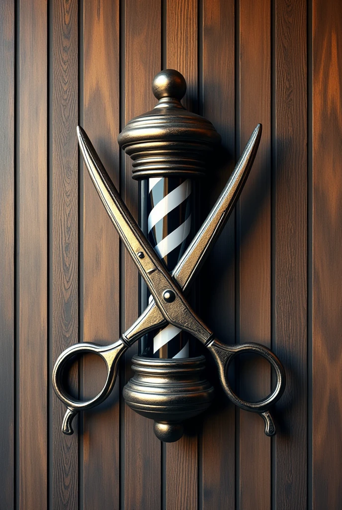 Chic Barber Shop Logo with the name Amanda Barber   💈