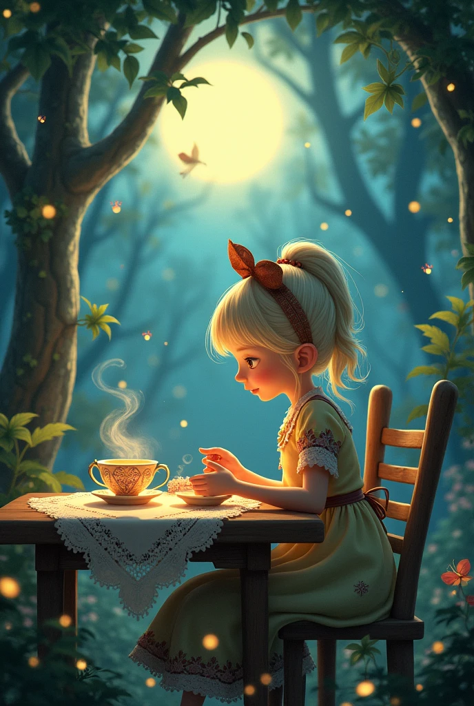 Raine whispers from the owl house having tea in the form of a wallpaper for your cell phone