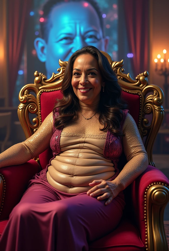Jabba the hutt with the face of kamala harris