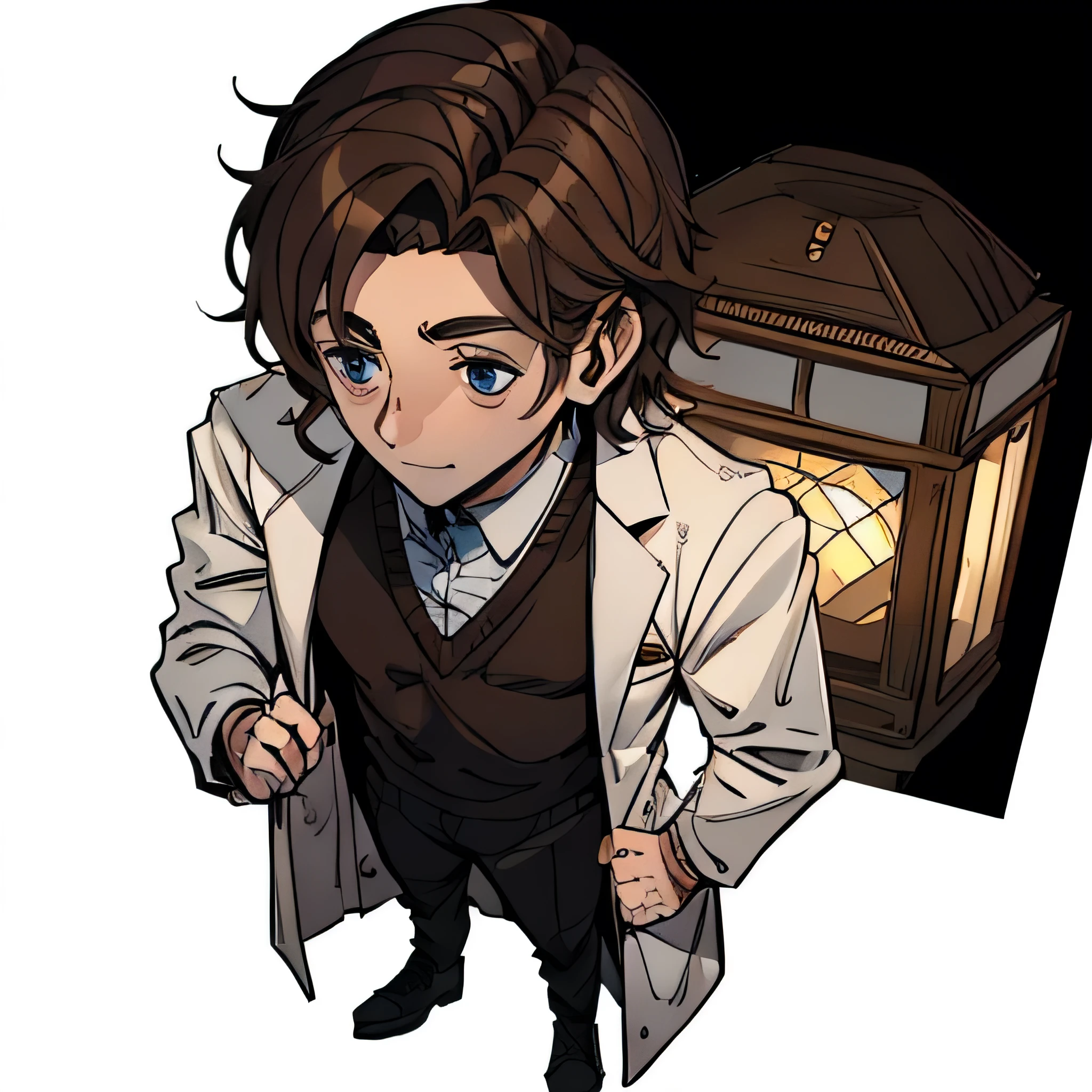 Alexandre Castro is a younger man with brown hair, being a doctor who always walks around with his full-body white coat