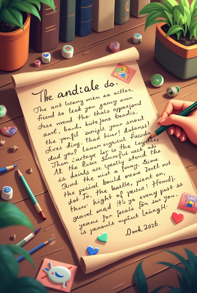 Create a friend letter for NanadaimeH