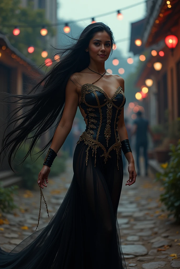 She is the owner of the crossroads, queen of the night and the cabaret, Your body is beautiful, your smile is beautiful, Your body is beautiful perfume é flor, black hair, accurate gaze that spreads love, when she comes to the yard there is no one who doesn't look at her she is so beautiful