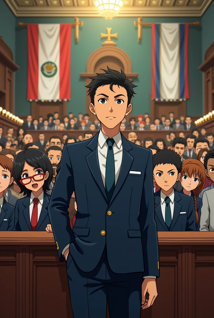 Lawyer in intermediate stage hearing Guatemala anime