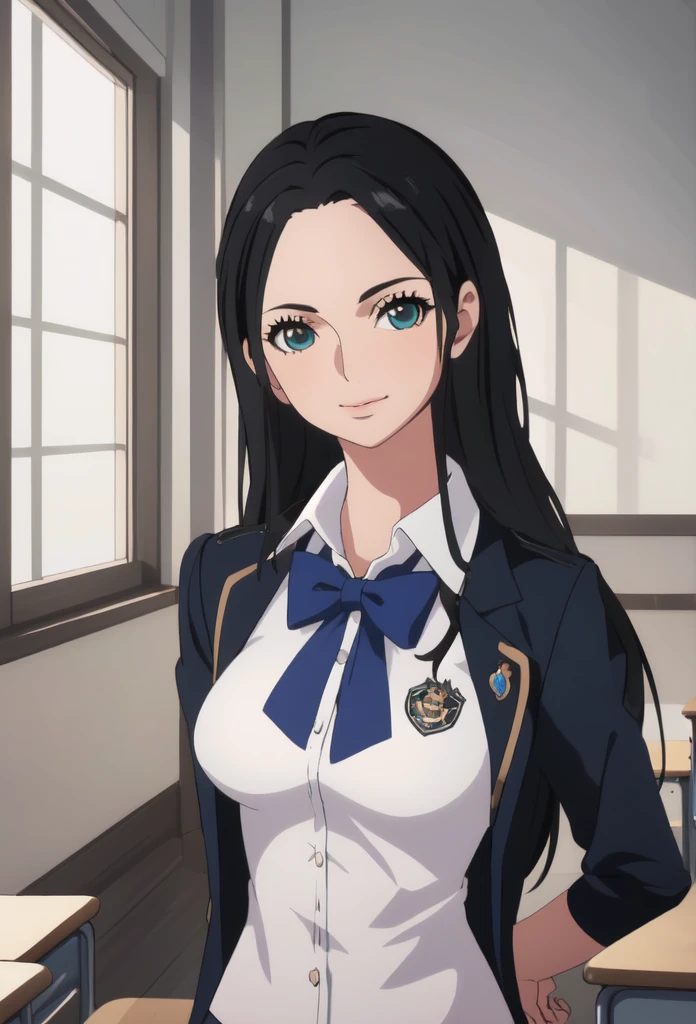 25 year old woman, milf, ((in the classroom)), ((School uniform)), raw photo, (photorealist: 1.37, realist), highly detailed unified 8K CG wallpapers, 1 girl, (((perfect body: 1.1)), (medium breasts: 1.2), looking at the viewer, (((straight from the front)))), (Looking at HQ:1.2, shiny skin), 8k hd, DSLR, Soft lighting, high quality, film grain, Fujifilm XT3, ((Whole body: 0.8)), (Professional lighting:1.4) ,