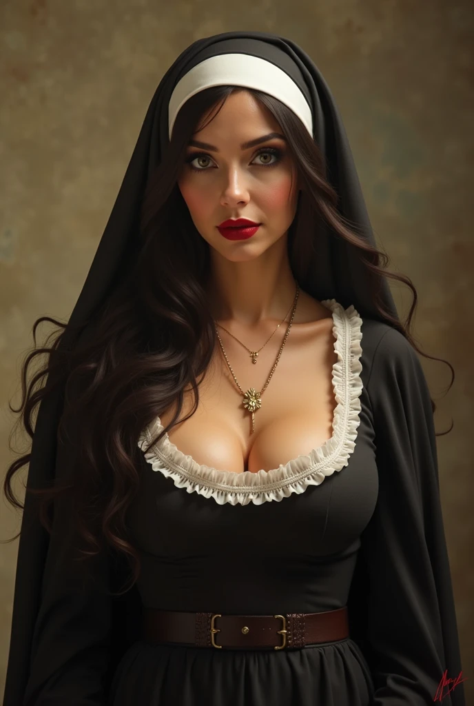 sexy crazy nun big boobs