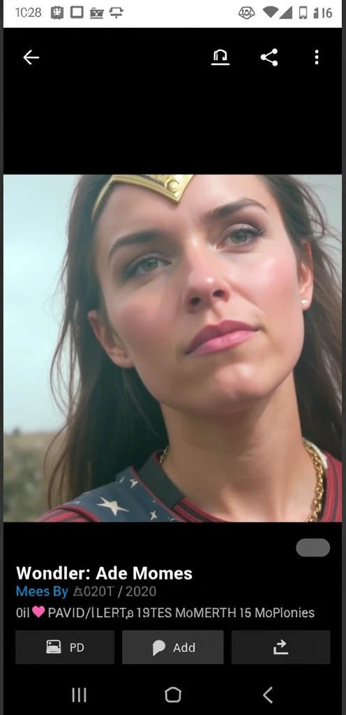 To place the face on Wonder Woman's body 