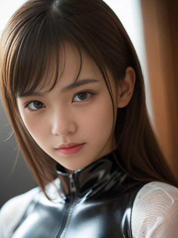 (RAW Photos:1.2)、Highest quality、Beautiful detailed girl、Tight Latex Suit、Latex bodysuit, Laughter、Highly detailed eyes and face、Beautiful and fine details、Large file size、High resolution、High resolution、8k wallpaper details、Highly detailed Ticker uniform 8K wallpaper、Light on the face、Cinema Lighting、18-year-old girl、Sexy pose、(Photorealism:1.4)、Awareness-raising、Surrealism、 From below、Super Detail、masterpiece