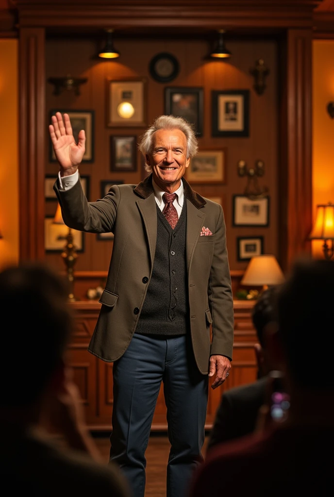 Saying namaskar to audience watching on phone
Clint Eastwood