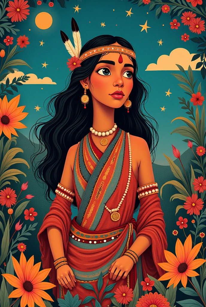 An animated indigenous collage