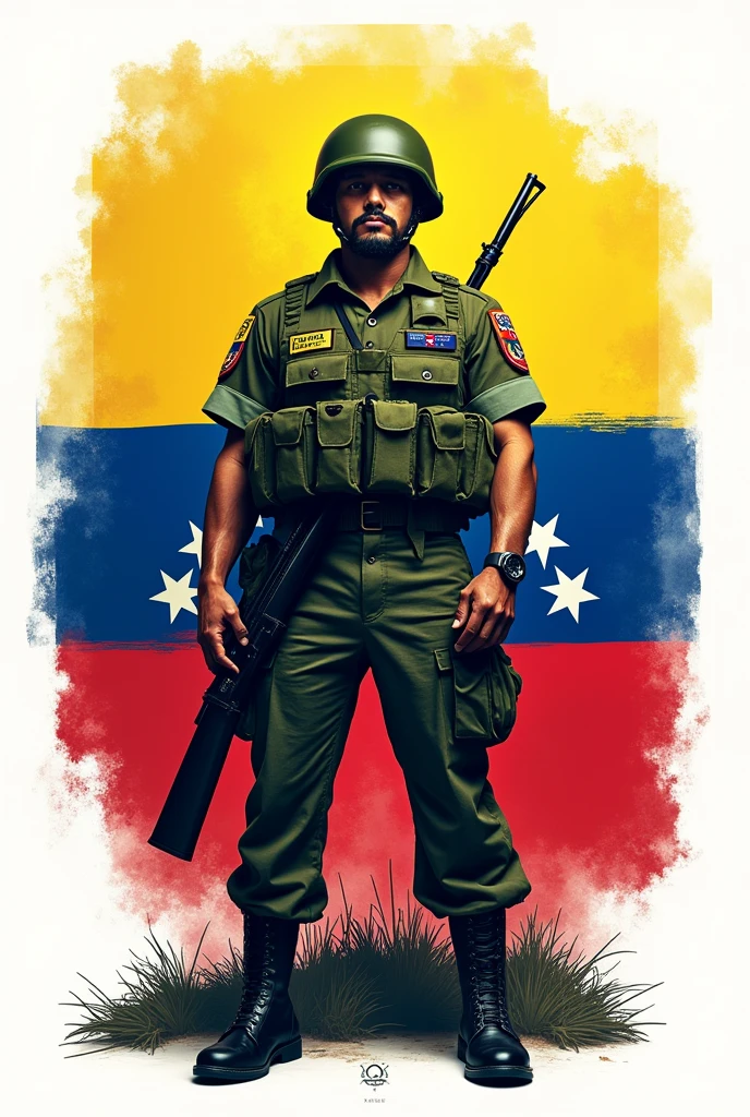 Logo with Venezuelan military personnel 