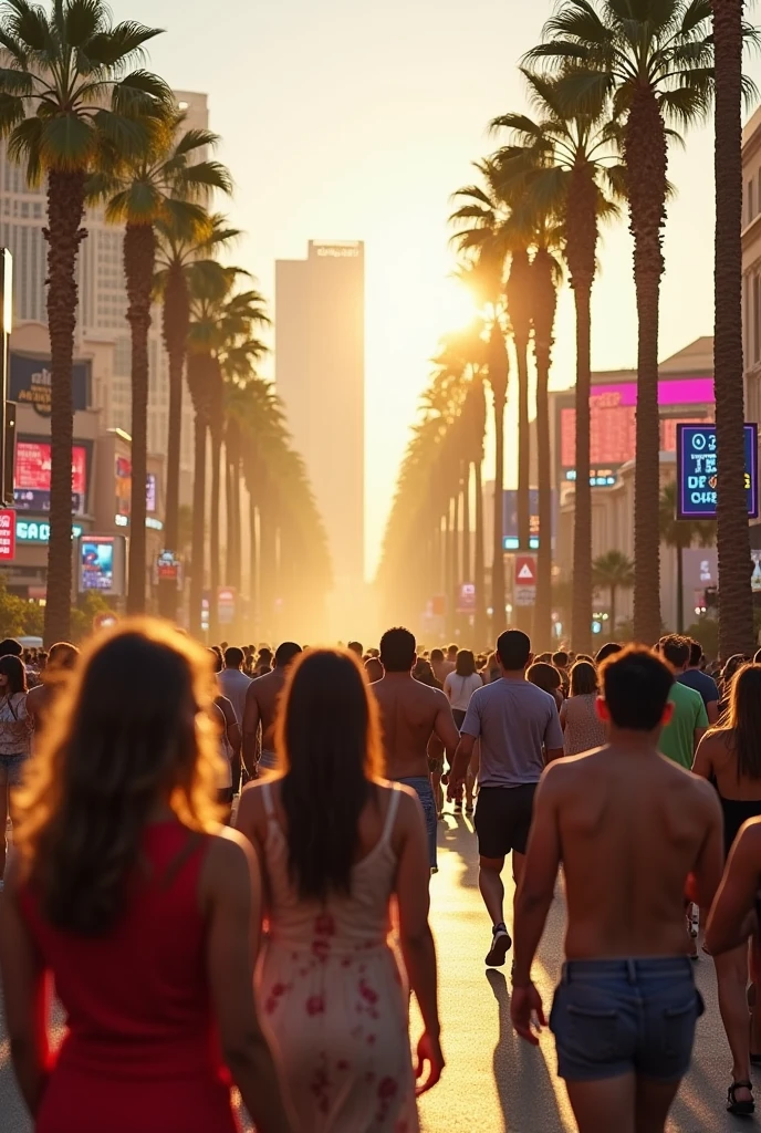Las Vegas Strip, 8am on August 23, 2024