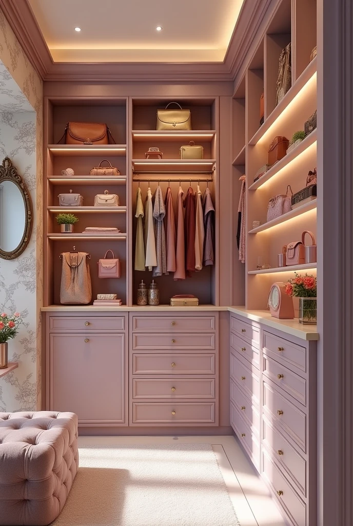 Make me a closet for accessories and feminine things