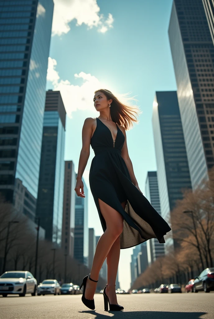 women, perspective from below