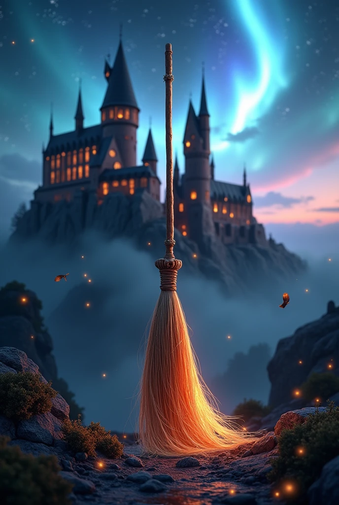 Make an image of a broom for Harry Potter