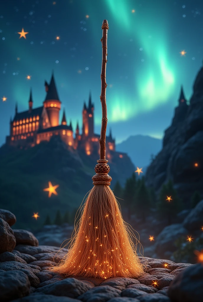 Make an image of a broom for Harry Potter