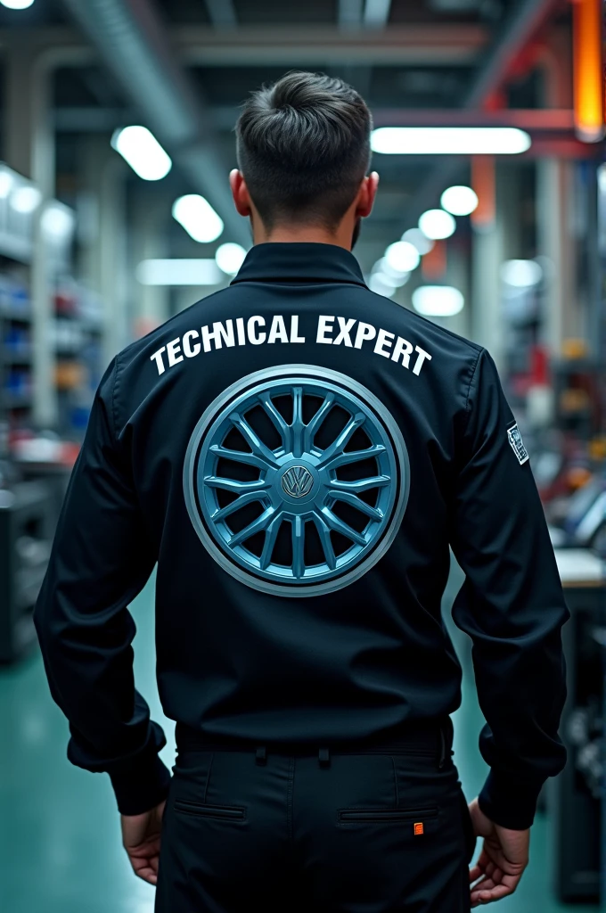 TIRE on the back of the uniform　TECHNICAL　EXRERT lettering　Logo to be recognized worldwide