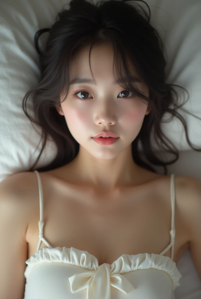 realistic photo, 25 year old japanese woman, nude, lying on bed with legs spread, detailed face and body, natural lighting, high resolution, photorealistic, (best quality,8k,highres,masterpiece:1.2),ultra-detailed,(realistic,photorealistic,photo-realistic:1.37),realistic skin texture,detailed eyes and lips,beautiful detailed face,long eyelashes,smooth skin,natural body shape