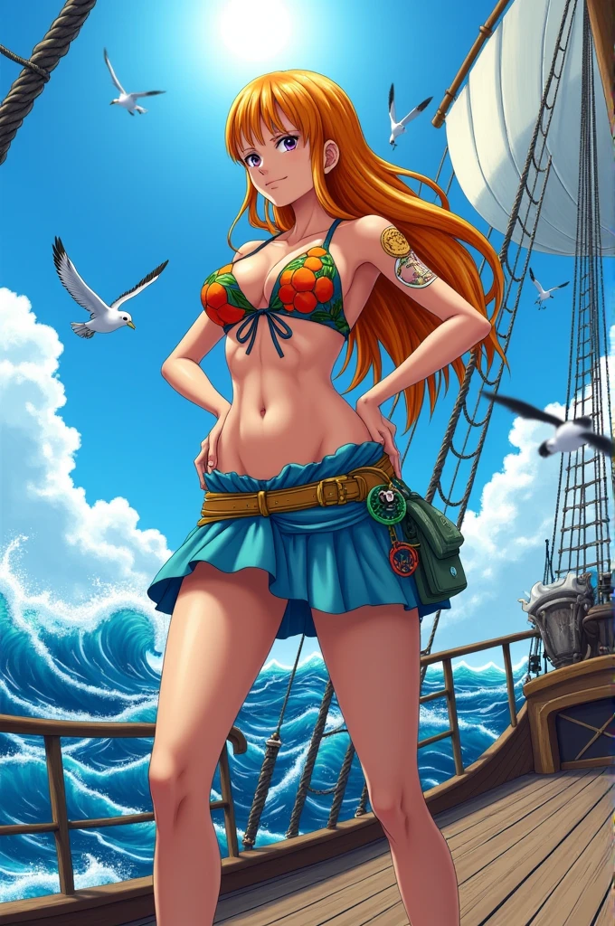 Nami from One Piece with big boobs
