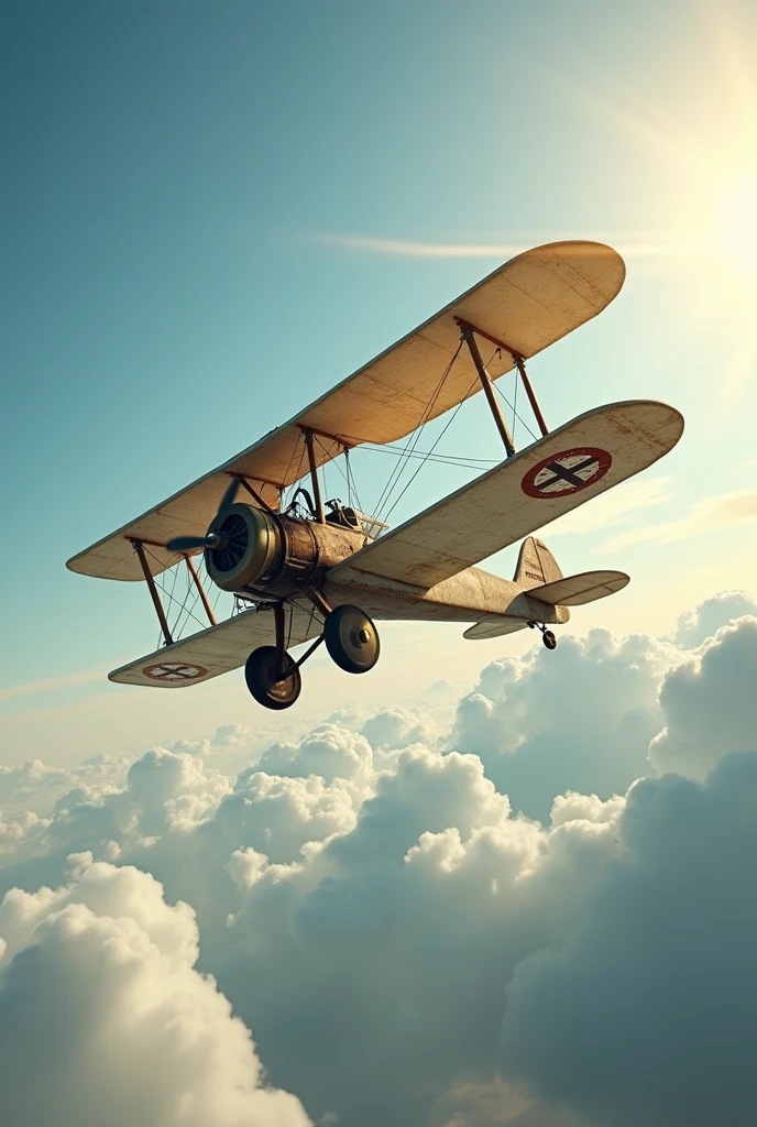 An image of a World War I airplane, but less advanced.
With a simple gear operation and a small, simple oil-based engine. ( that it be a complete image where the entire plane appears