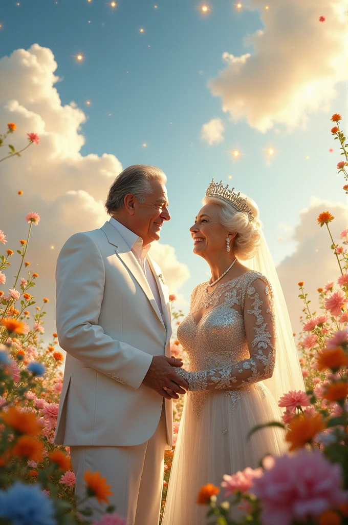 Silvio Santos and Elizabeth Queen in heaven