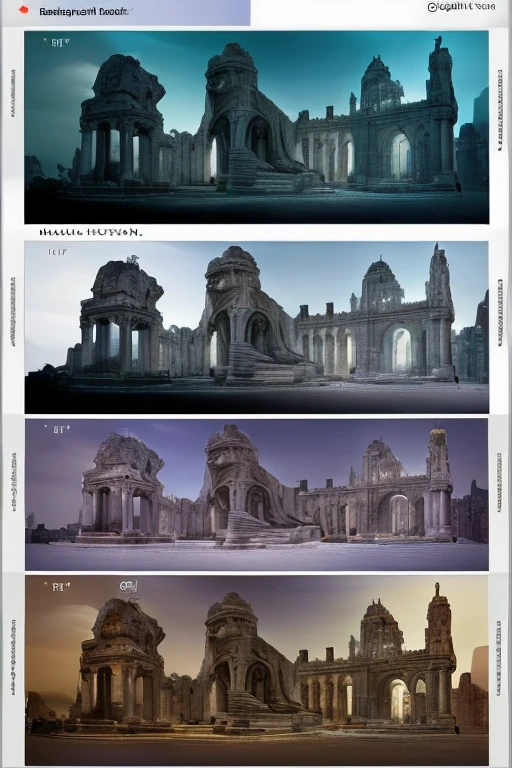 Design a YouTube banner with a width16:height9 aspect ratio that blends the weight of history with a sense of futuristic wonder. The image should include iconic historical symbols, such as ancient architecture, scrolls, and statues, merging with futuristic elements like glowing holograms, digital interfaces, and advanced technology. The overall aesthetic should evoke curiosity about history while hinting at new, imaginative perspectives. Use a color palette that combines earthy tones with sleek, modern blues and silvers.