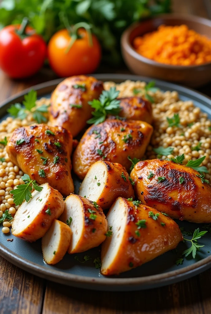 Cut of chicken food