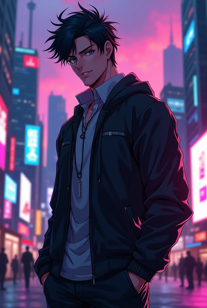 Hot anime alpha male, beautiful