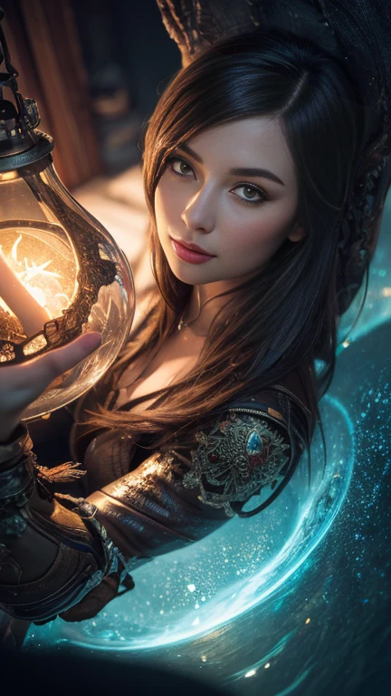 masterpiece, Highest quality, (Highly detailed CG Unity 8k wallpaper), (Highest quality), (Best illustrations), (Best Shadow), Absurd, Realistic lighting, (abyss), Beautiful sparkle, art:PeterMohrBacher,