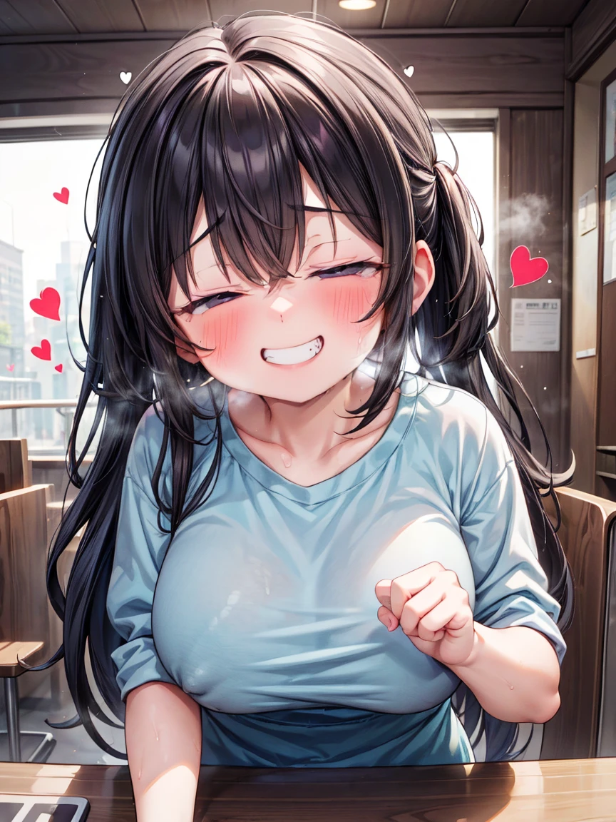 (Girl, Fat middle-aged man:1.2)、(Small female student)、blush、convenience store、Very detailed、High resolution、4K、masterpiece、High resolution、(heart:1.3)、(rape)、(Grin:1.6)、(Half-close your eyes:1.3)、(Sweaty:1.3)、(Big Breasts)、(Push one's groin forward)、(squat)