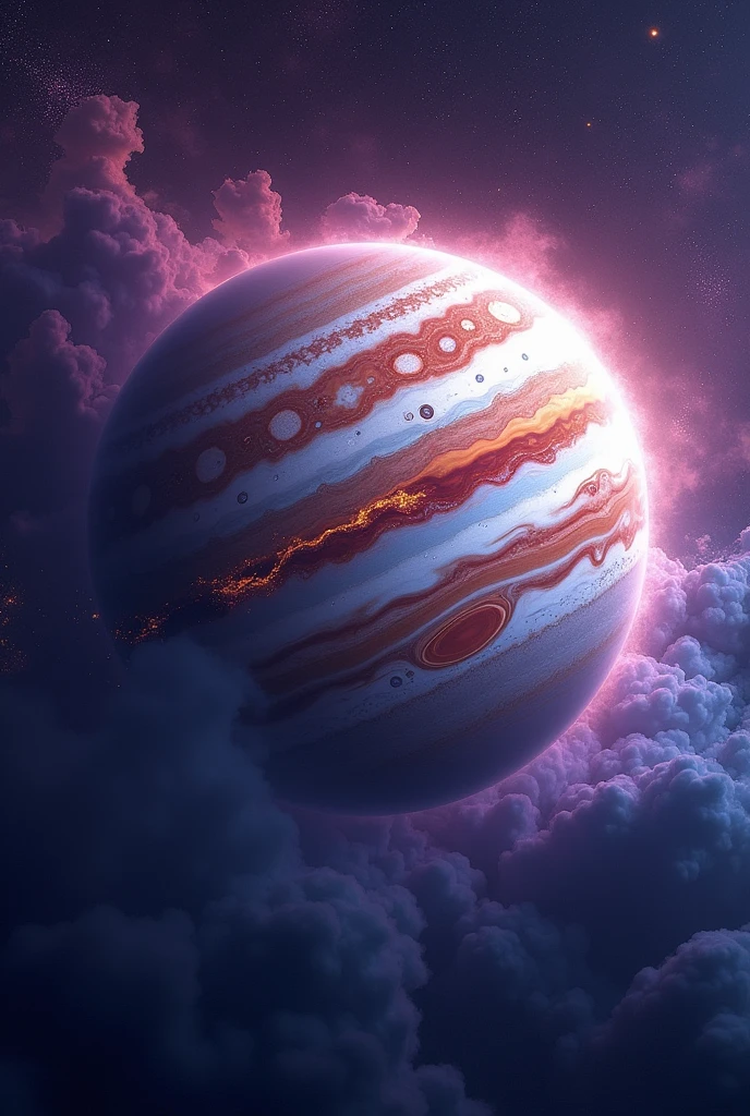 Create an image of Jupiter that no one has ever seen before
