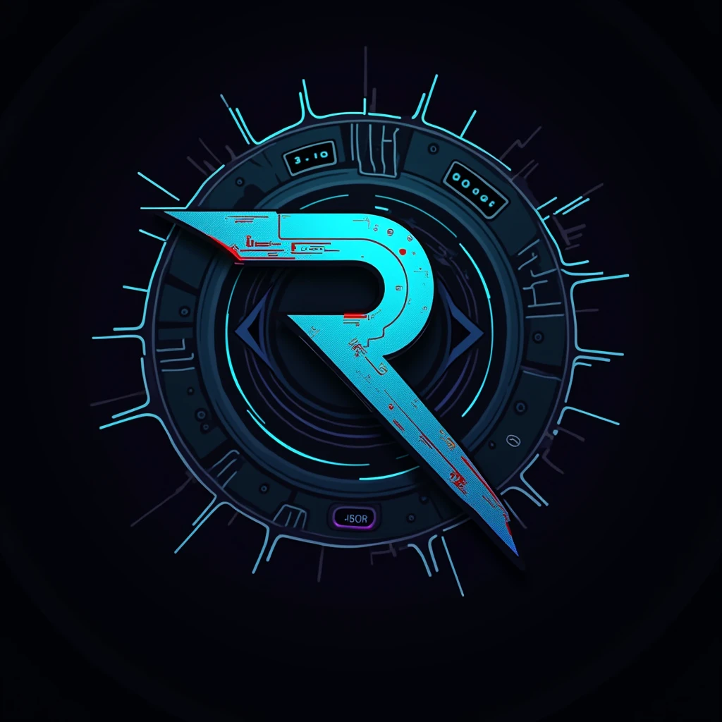 Cyberpunk logo using R1