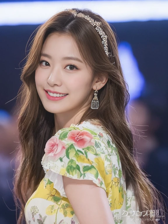 (highest quality、16K high resolution、Super detailed、masterpiece、Live shooting、realistic:1.5、hyper realism:1.5、sharp focus、very delicate and beautiful、small details, bust shot), 35-year-old Japanese woman, 160cm tall, 50kg, bust 84cm, waist 59cm, hips 86cm, heart-shaped face with a pointed chin, shoulder-length layered brown hair styled with soft waves, groomed eyebrows, large expressive brown eyes, a straight nose, full smiling lips, wearing a yellow floral blouse, blue jeans, silver hoop earrings, a few faint freckles adding youthfulness, an overall warm and approachable demeanor, {{{{resembling actress Aya Omasa}}}}, Hebrew Fantasy Art,Heavy rain and thunder under the full moon(Jerusalem cry city)night.There is a Lei、Beauty constructed with electricity and light.Looks very brave.well dressed(Traditional jewish princess dress)、Nine-tailed white fox illuminated by neon lights、The Taotie Dragon and the Eight-Gate Wild Deer(בְּלִיַּעַל)Tattoo,Holding a book in hand and accepting the baptism of thunder、Evolve into a nine-tailed white fox in Tianlei、The Taotie Dragon and the Eight-Gate Wild Deer(בְּלִיַּעַל)、Multiple Exposure,Vibrant and dynamic composition,Extremely high resolution.Anime watercolor style, ((Highest quality)), ((masterpiece)), (detailed),Perfect,Face,Japanese,landscape,Beauty,cute,Upper Body