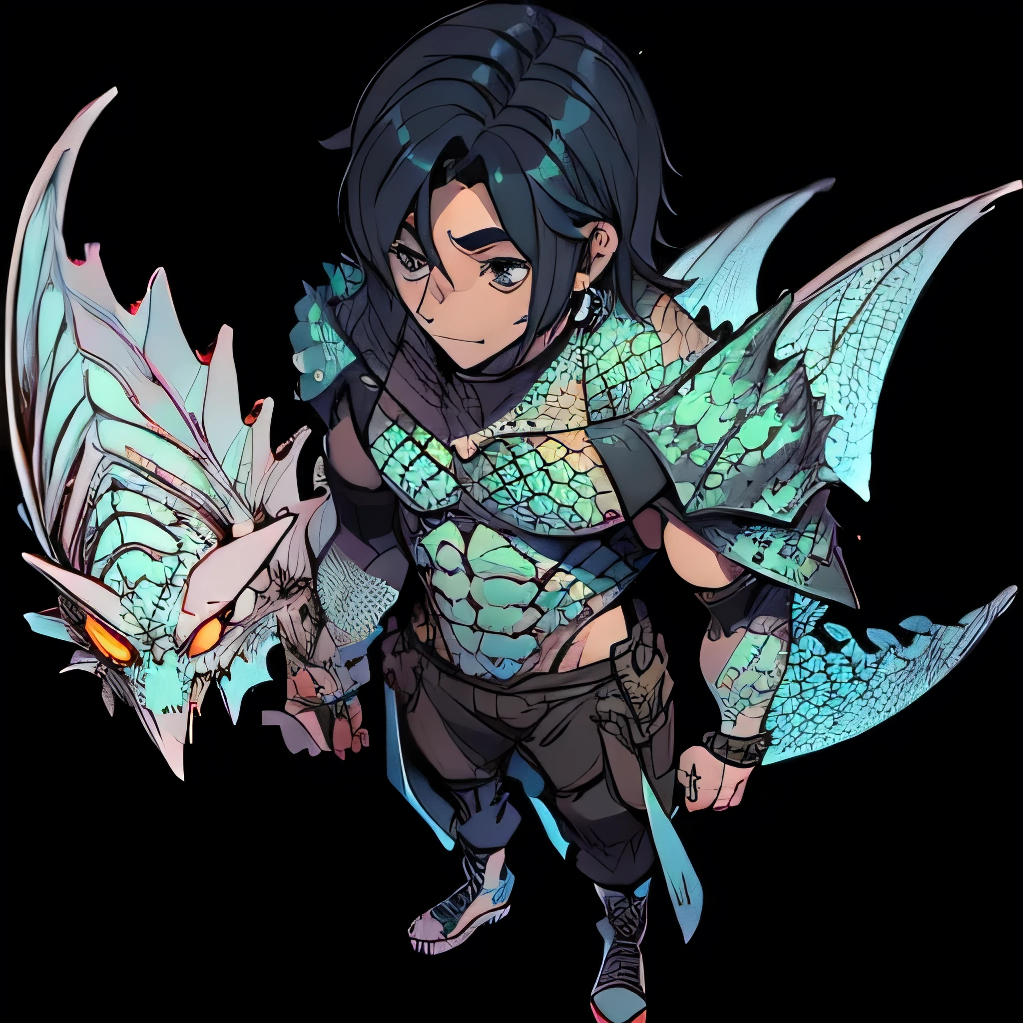 man with scales