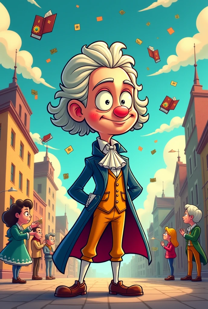 Can you create Immanuel Kant in the MATADOR cartoon style?