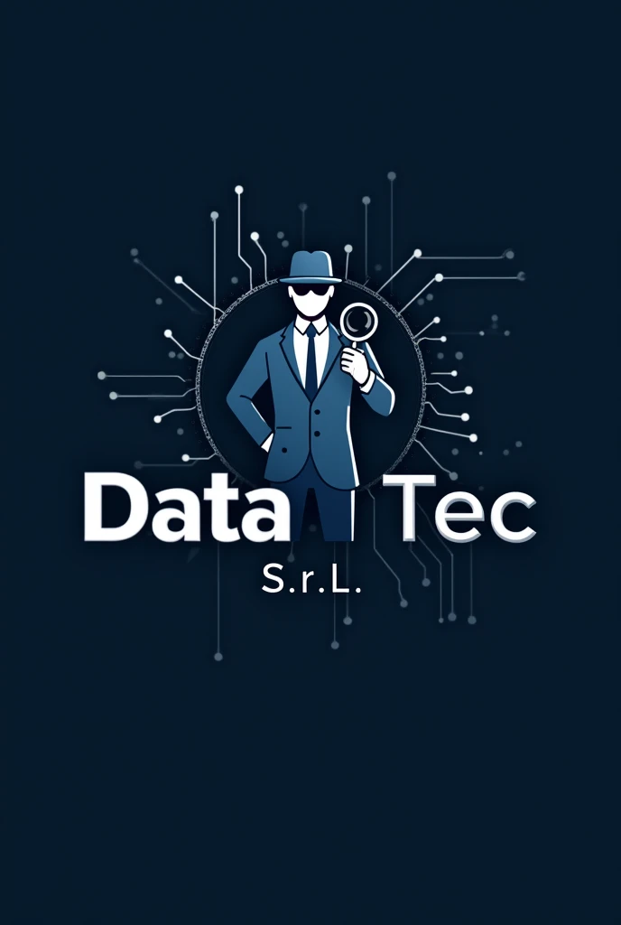Image logo for an auditing company named Data Tec S.r.L. with inspector logo