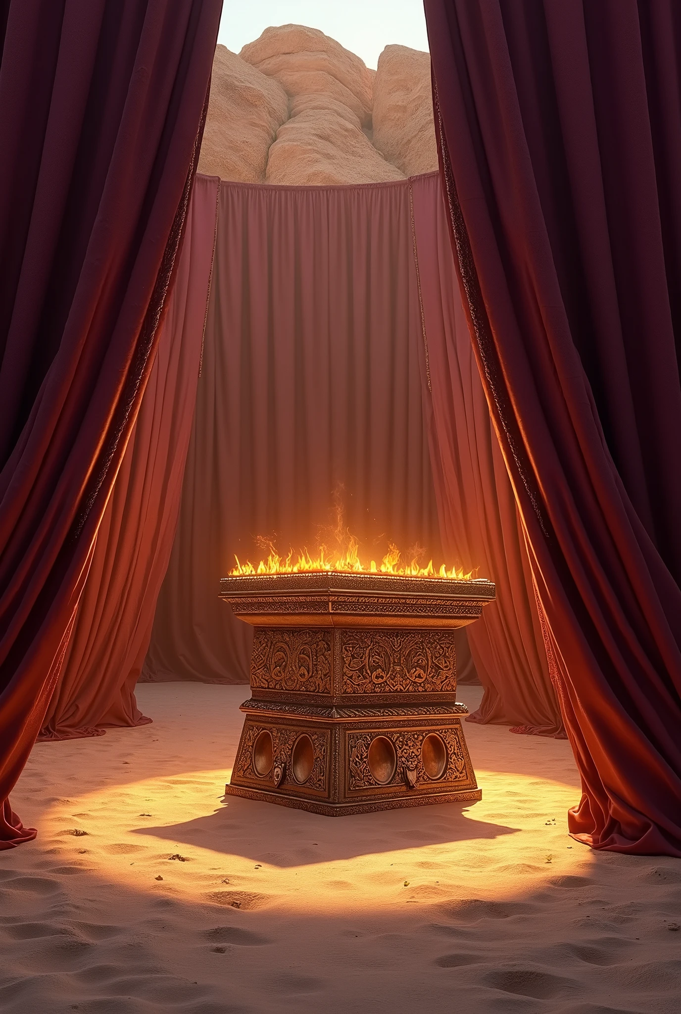 altar of sacrifice of the tabernacle of moses