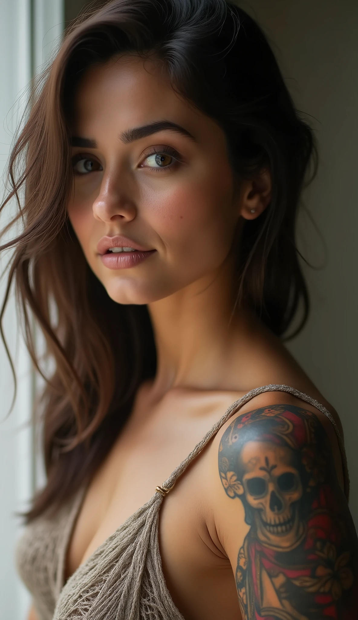 Girl Pure sharir mein tattoo uski photo