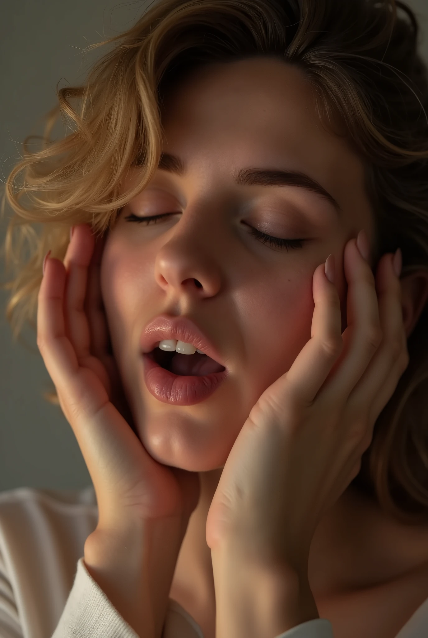 young woman having oral sex